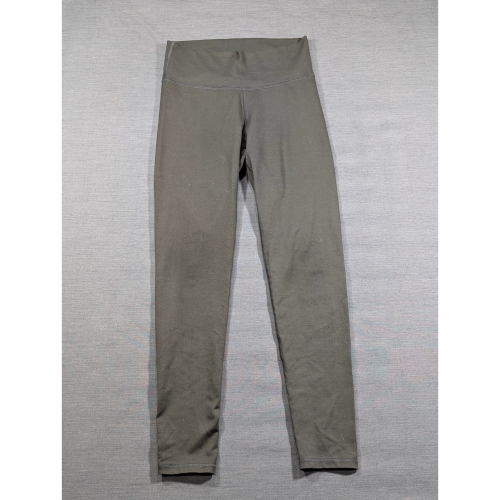 Fabletics High Waisted Leggings Olive Green Athletic Yoga Workout Womens Size S